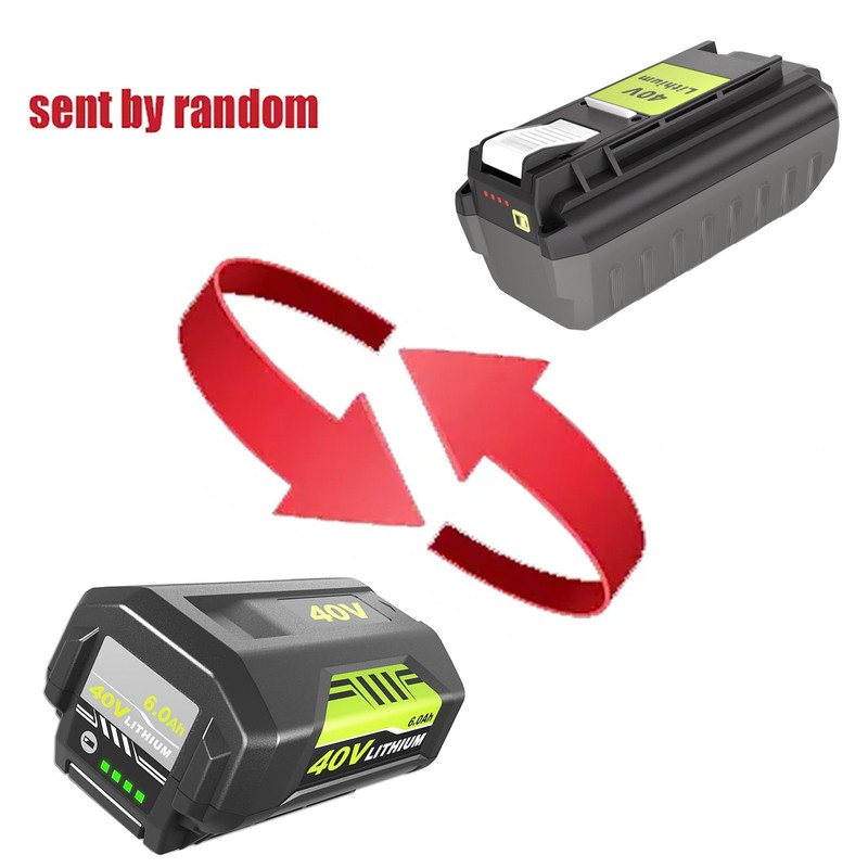 2 Pack 40V 6.0Ah Lithium Battery & Rapid Charger Kit for Ryobi 40 Volt Batteries gallery