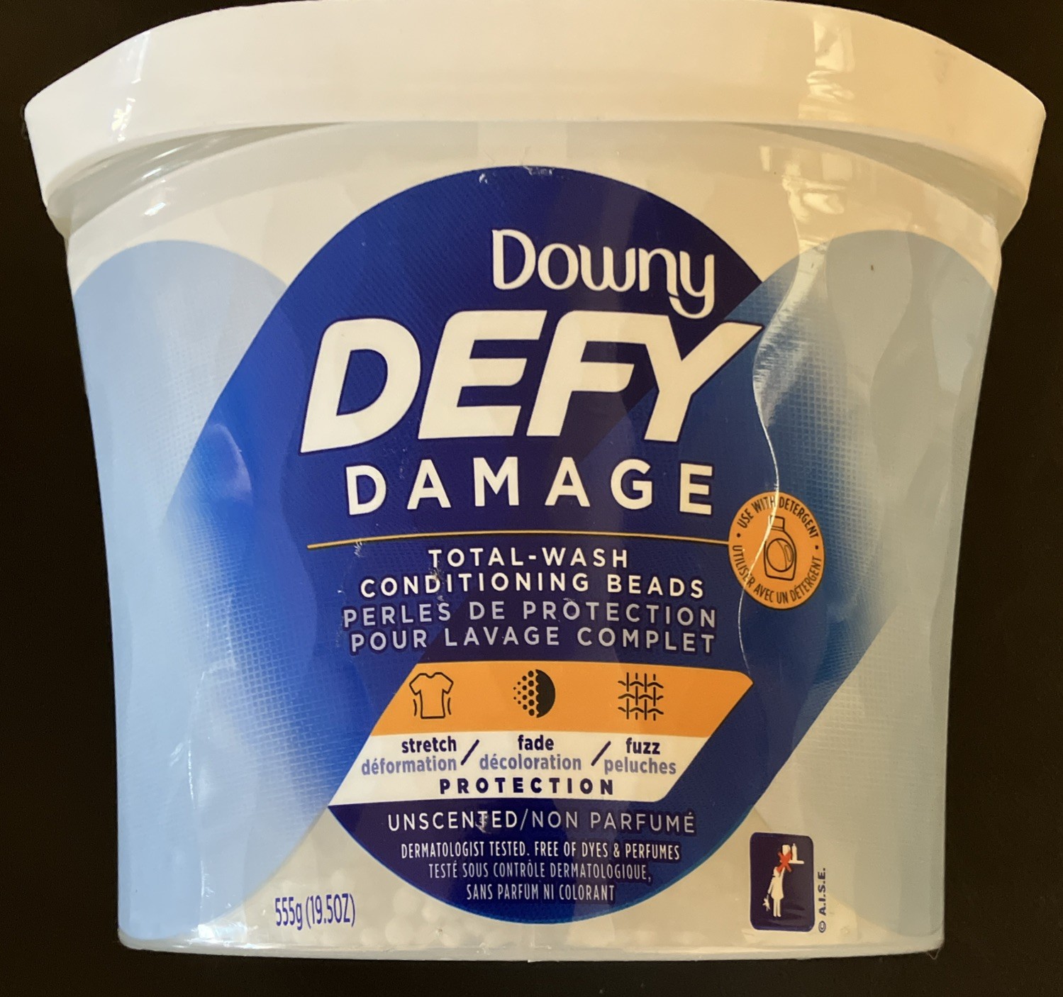 Downy Defy Damage Total Wash Conditioning Beads Unscented 19.5 oz New gallery