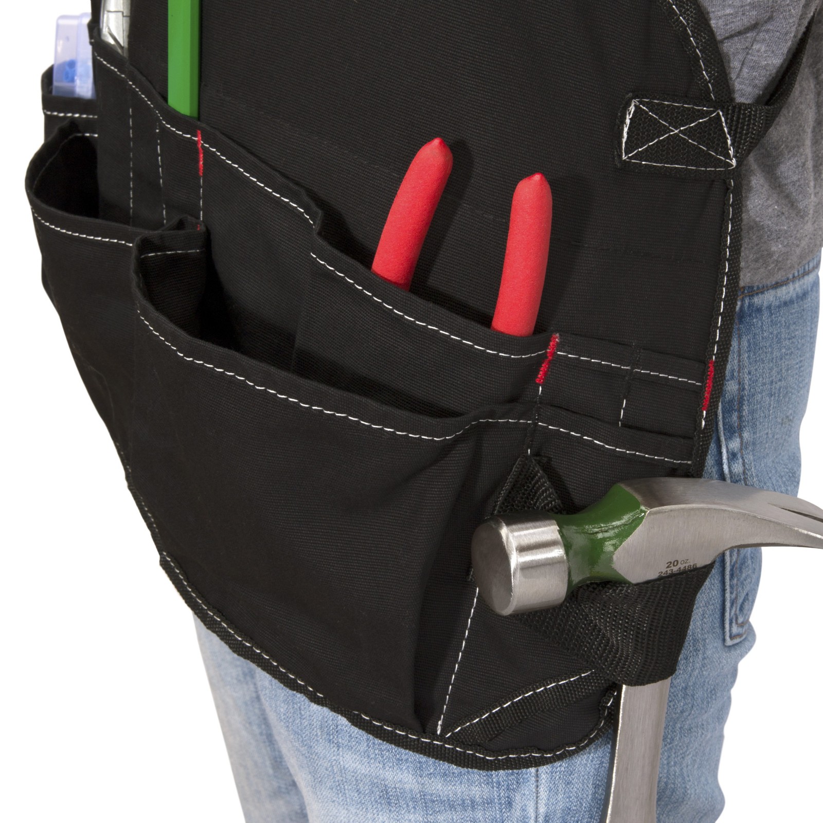 Tool Bib Apron 16 Pocket Woodworking Gardening Carpenter Black Dickies 57081 gallery
