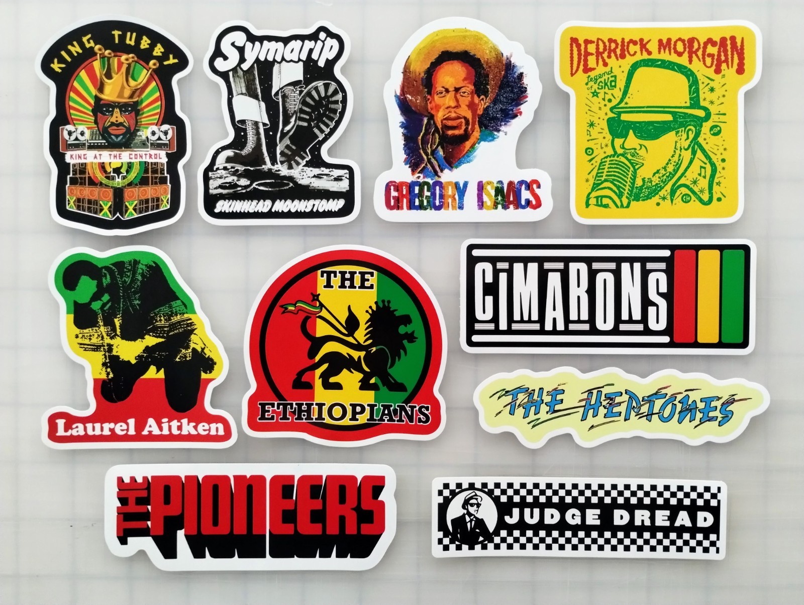 Classic Reggae & Ska Sticker Lot (10 Stickers) SET 2 symarip heptones bob marley gallery