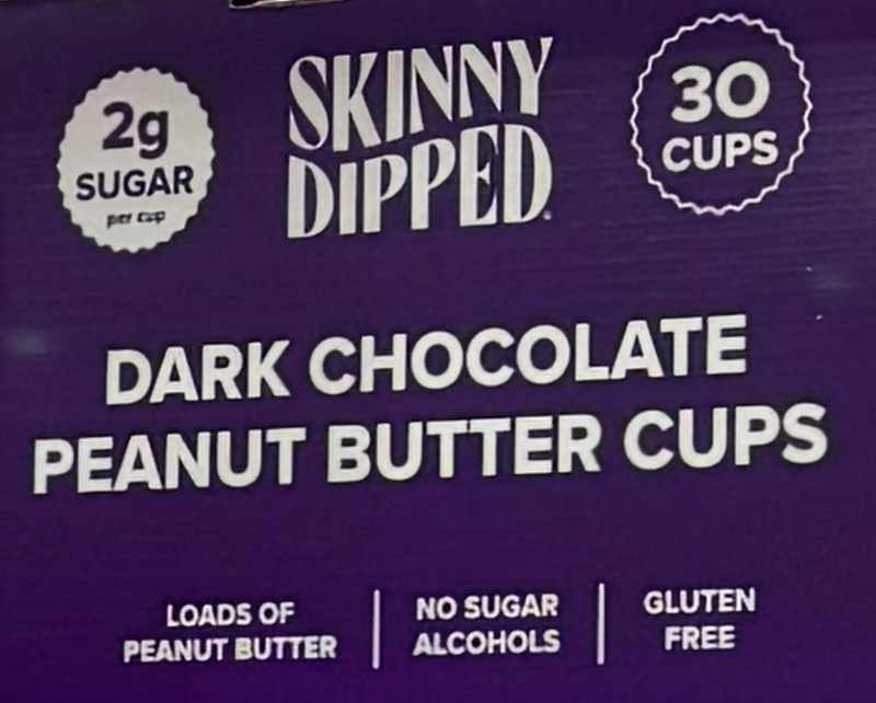 2 Pack Skinny Dipped Dark Chocolate Peanut Butter Cups 30 count 15.9 oz Bag each gallery