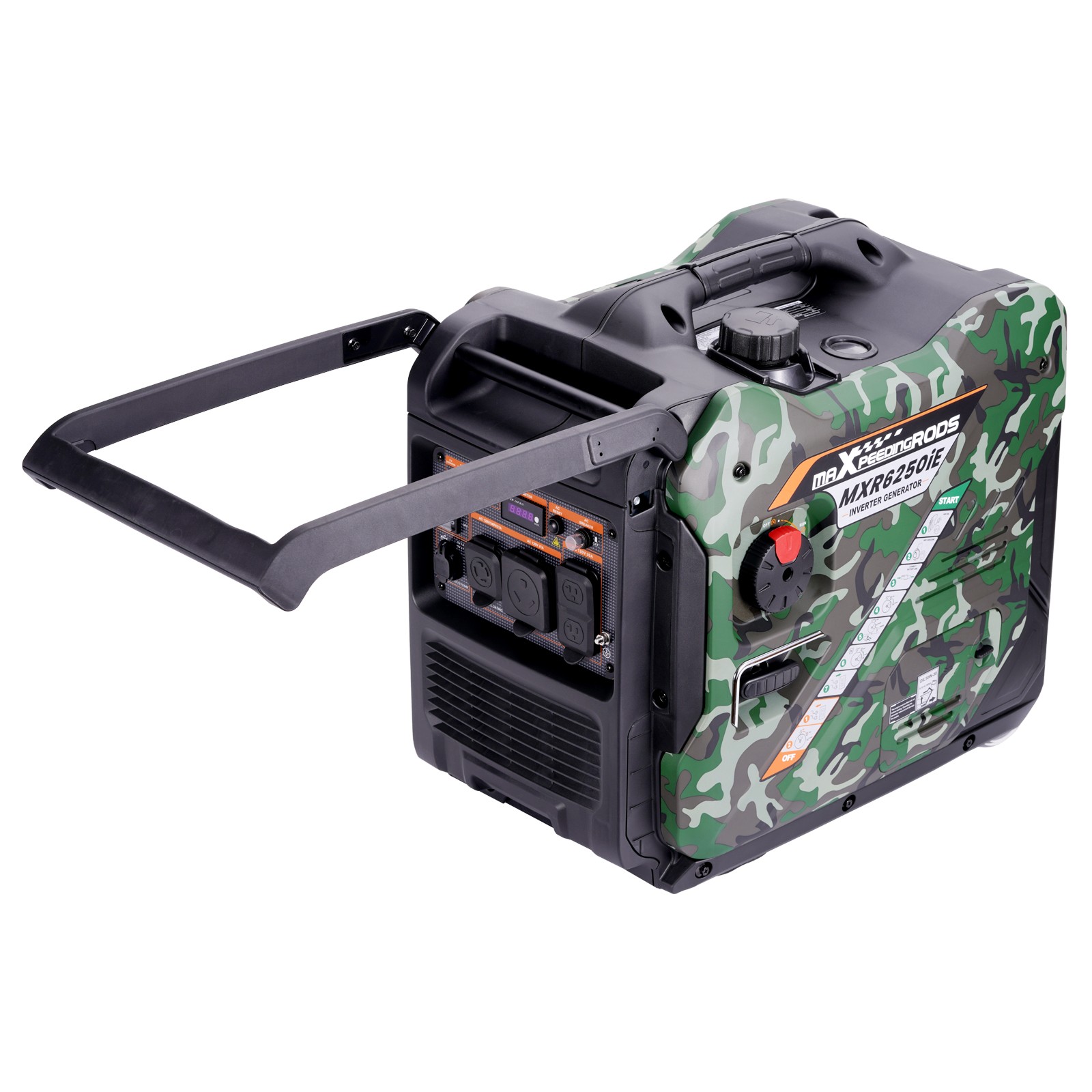 Gas Powered 5500W Portable Generator Electric Start ECO Mode Digital Control gallery