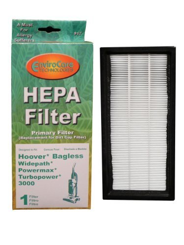 (1) Hoover Powermax Widepath HEPA w/activated Charcoal Filter, Bagless, Turbopow gallery