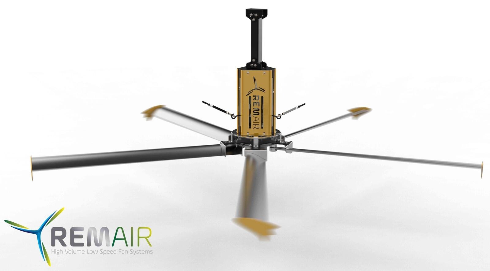 RemAir™ 16 ft HVLS Ceiling Fan - Ultra-Quiet 50 dB | Remote-Control | Energy-Sav gallery