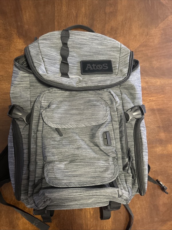 Hiking Backpack Gray Black Snow Canvas The Mission Pack