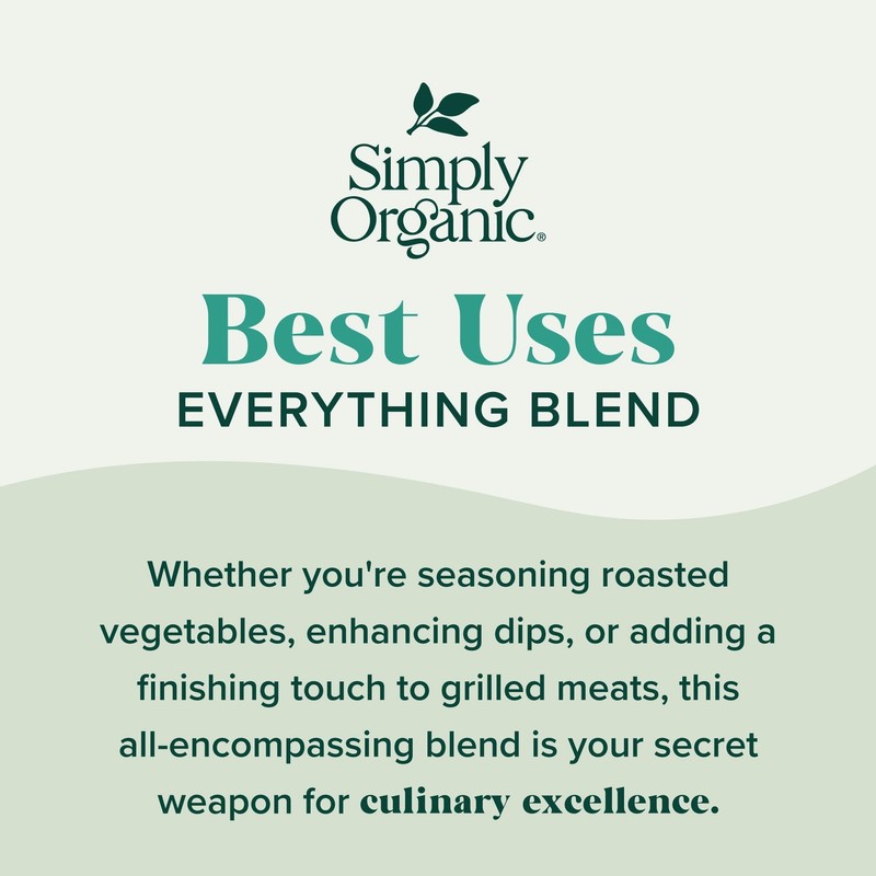 SIMPLY ORGANIC Organic Everything Spice Blend, 3.49 OZ 4 Ounce (Pack of 1) gallery