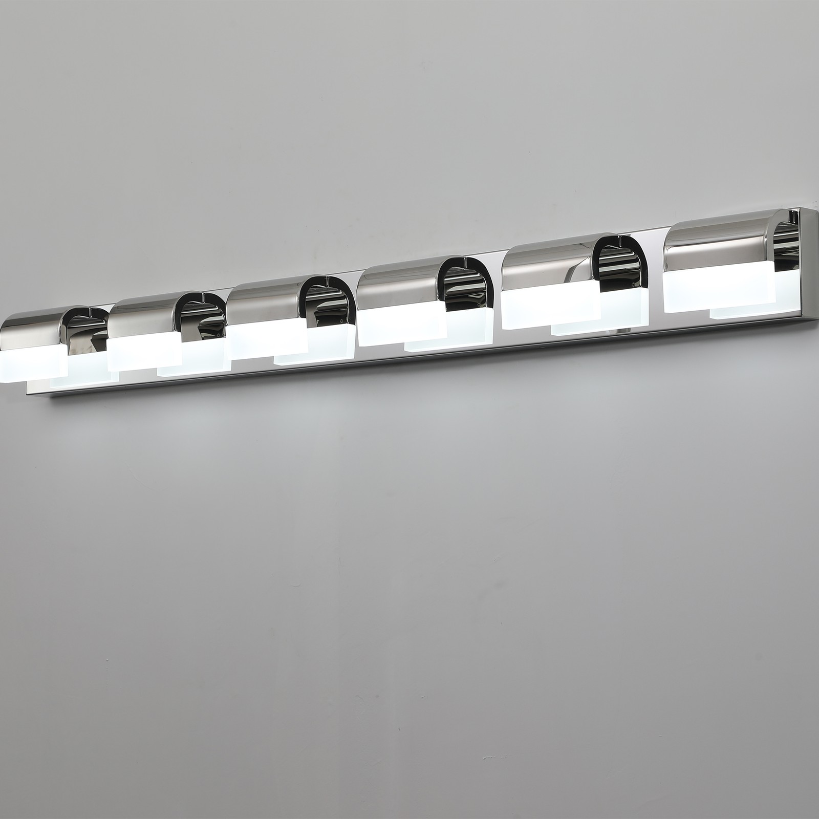 LED Polished 47'' Vanity 6 Light Chrome for Bathroom Mirror Wall Lamp Fixture UL gallery