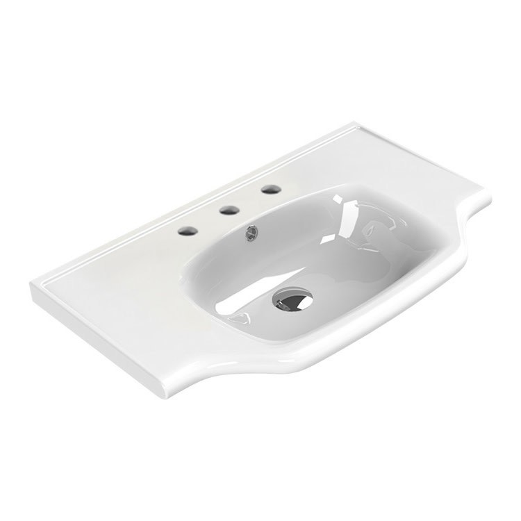 Nameeks CeraStyle 081200-U-Three Hole Yeni Klasik 31-5/8" - White gallery