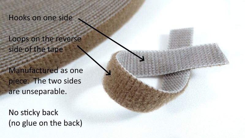 Ultra thin VELCRO® brand hook&loop tape double sided Widths: 3/4'', 1", & 1 1/2" gallery