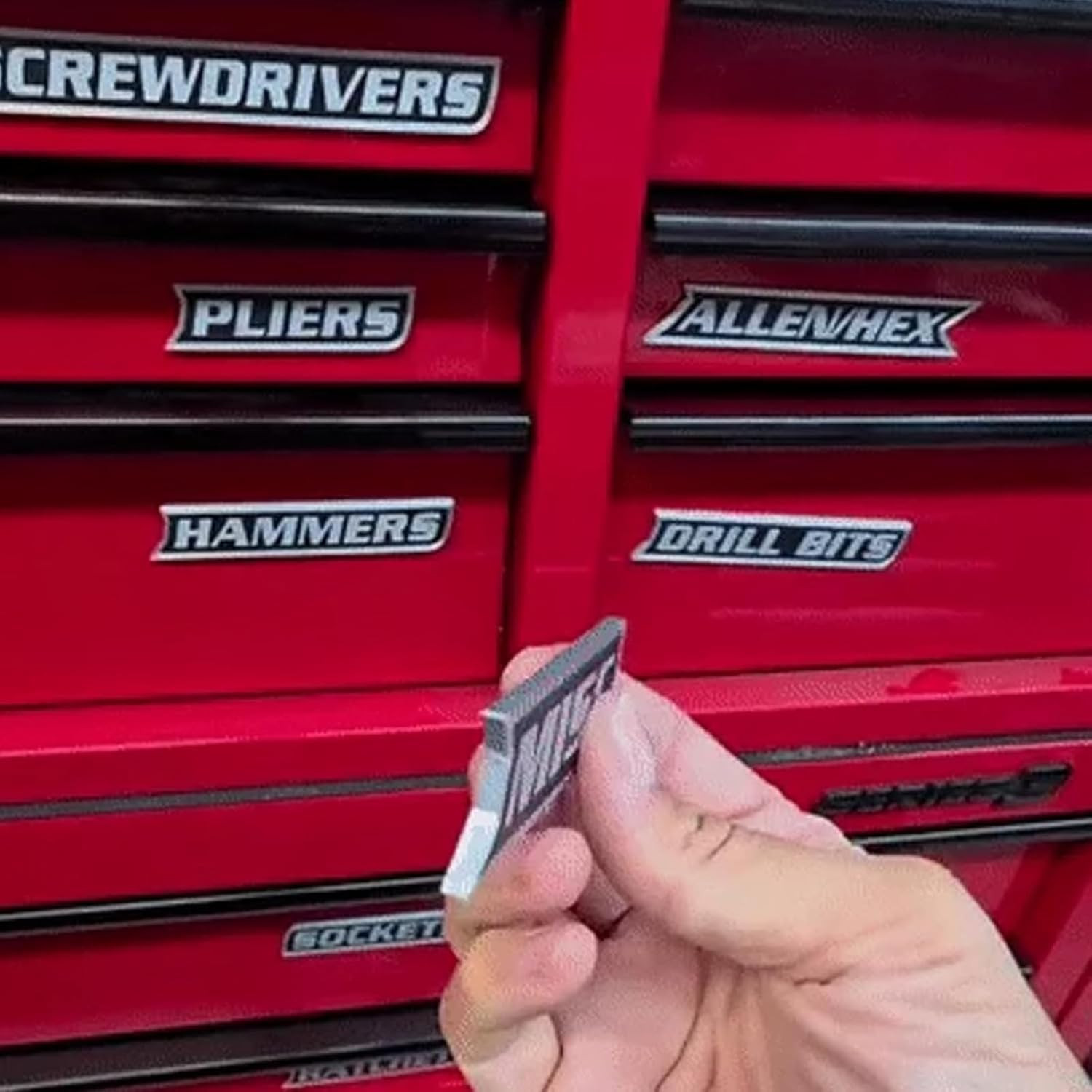 12 Pack of Magnetic Toolbox Labels, 3D-Printed Tool Box Labels, General Tool Box gallery