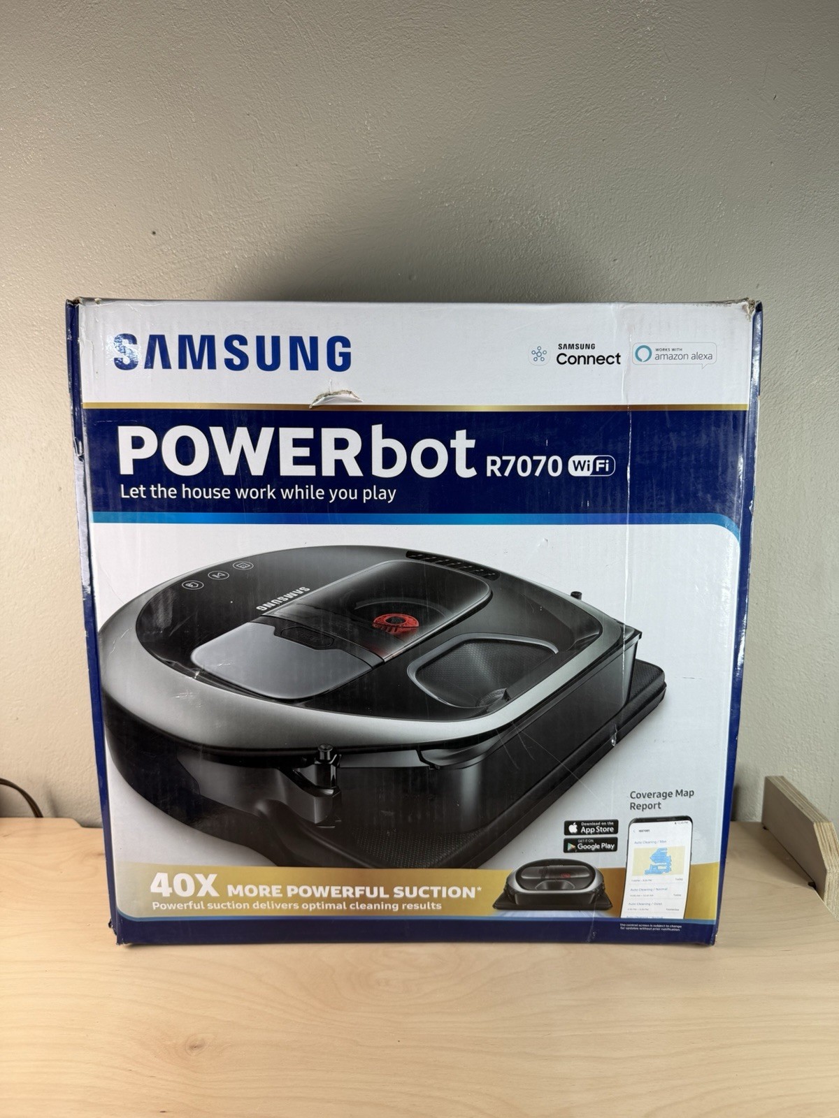 Samsung R7070 POWERbot Robot Vacuum Cleaner SR2AM7070WS - As Is - For Parts Only gallery
