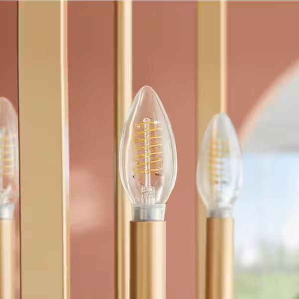 Ecosmart 60-Watt Equivalent Dimmable E12 Candelabra 3 Pack B11 Daylight Clear gallery
