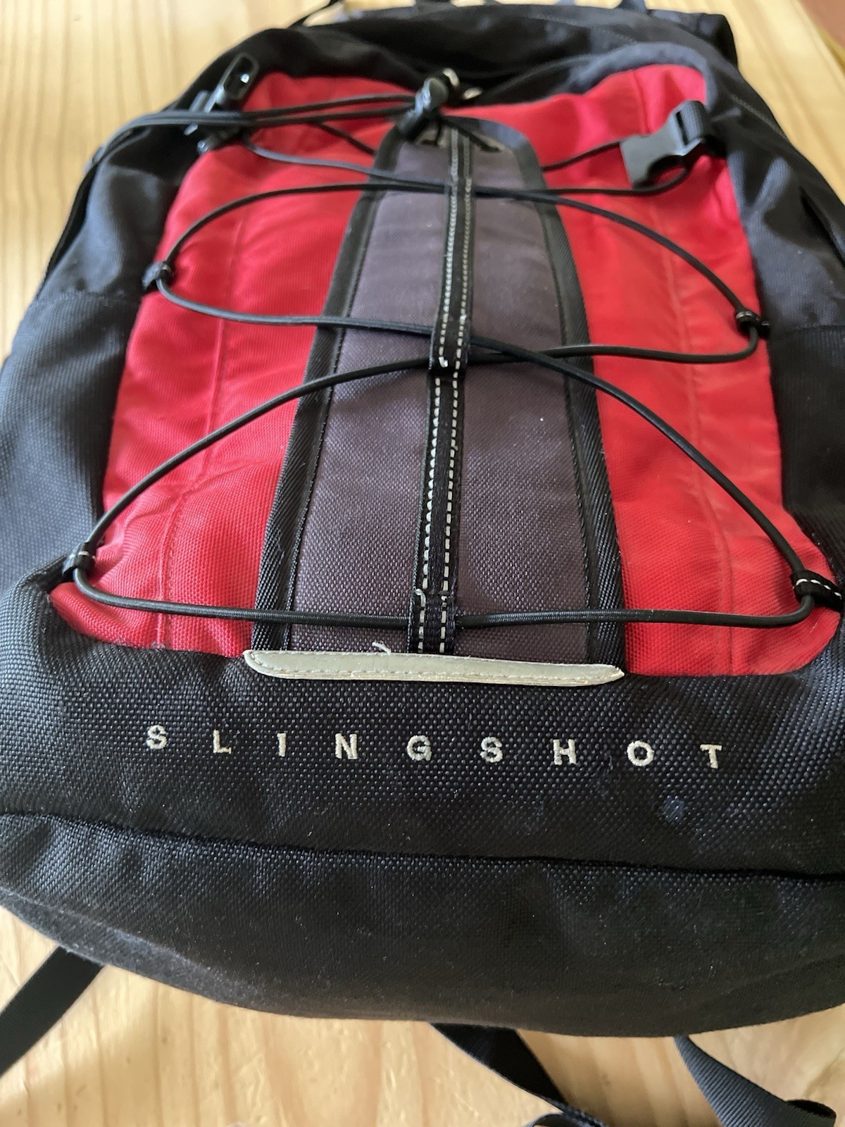 north face slingshot red and black backpack 4