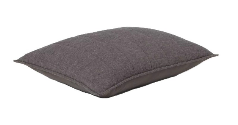 Threshold Dark Gray Space Dyed Linen Blend Standard 20" x 26" Pillow Sham NWOT gallery