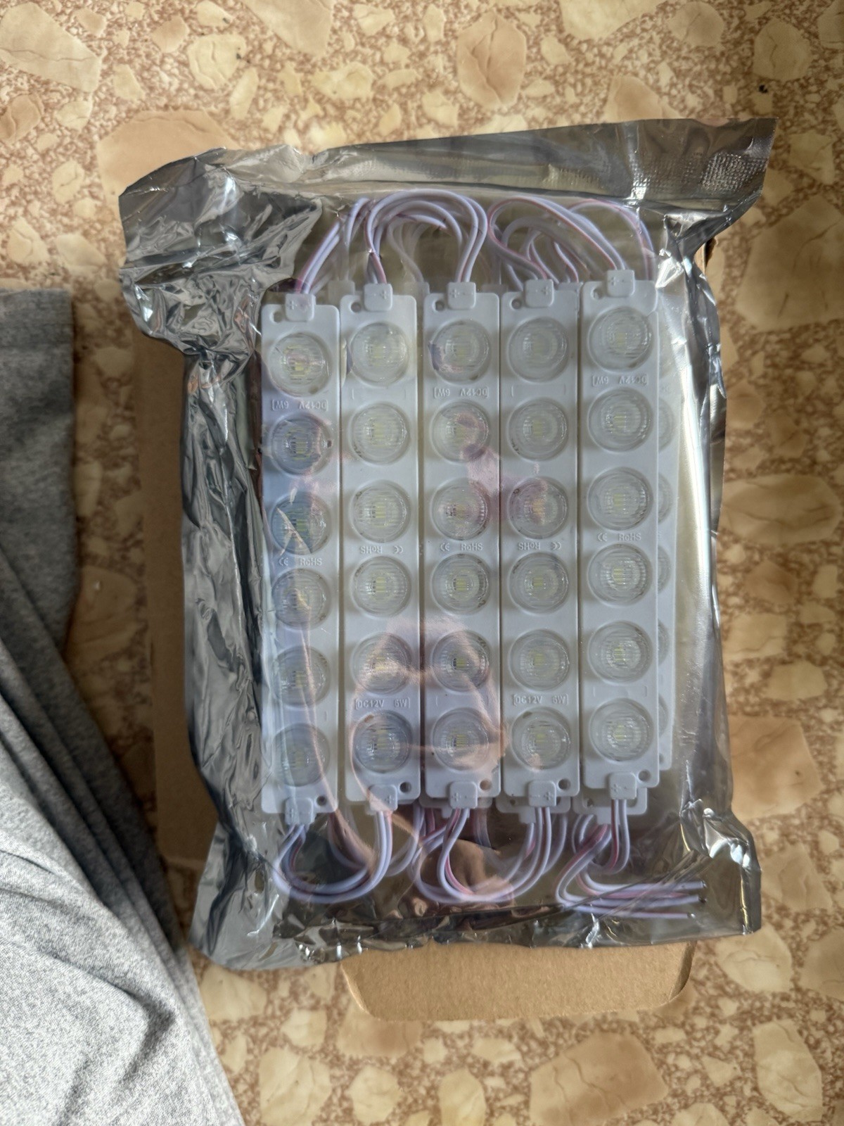 DC12V 6W 1x6 LED Module Cool White Waterproof Tape Adhesive 20 pack gallery