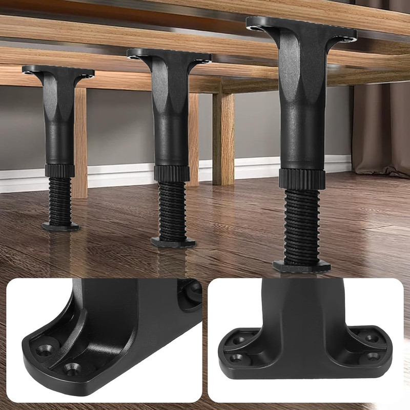 8 PCS Adjustable Height Bed Support Legs (5.1"-8.3") for King Queen Bed Slats... gallery
