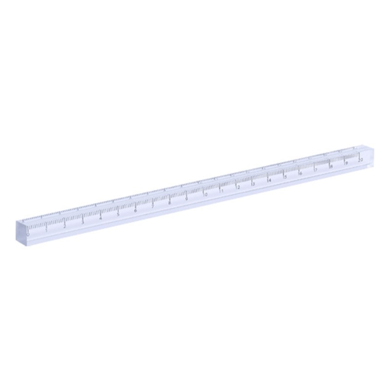 Transparent Acrylic Ruler Measuring Range 0-12 Inches Portable Mathematics Ruler gallery