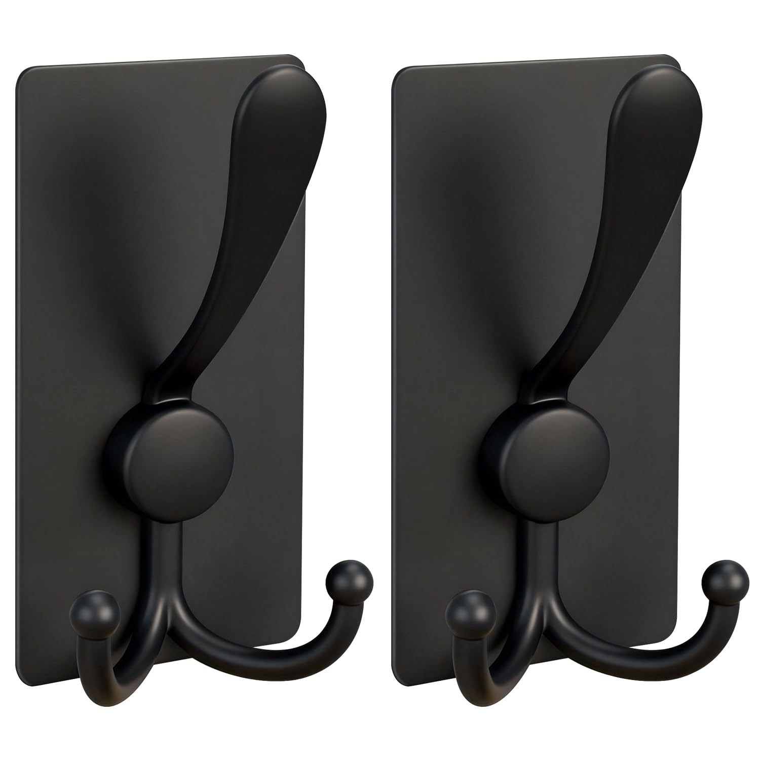 2 Pack Extra Large Adhesive Hooks, 13lb Stainless Steel Sticky Towel Hooks gallery