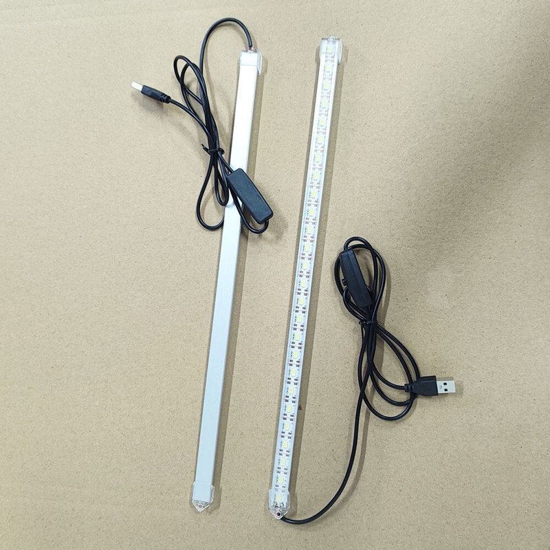 2Pcs Muti sizes USB LED Hard Strip Bar Light Tube Under Cabinet Lamp With Switch gallery