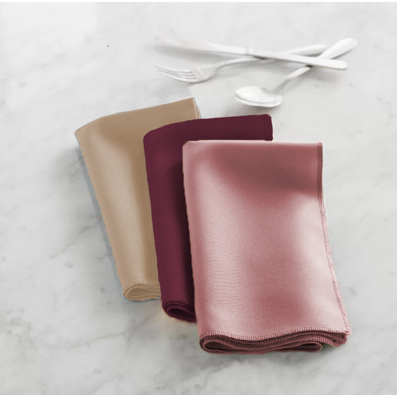 LA Linen Pack-10 Polyester Poplin Napkin 18 by 18-Inch. Made in USA gallery