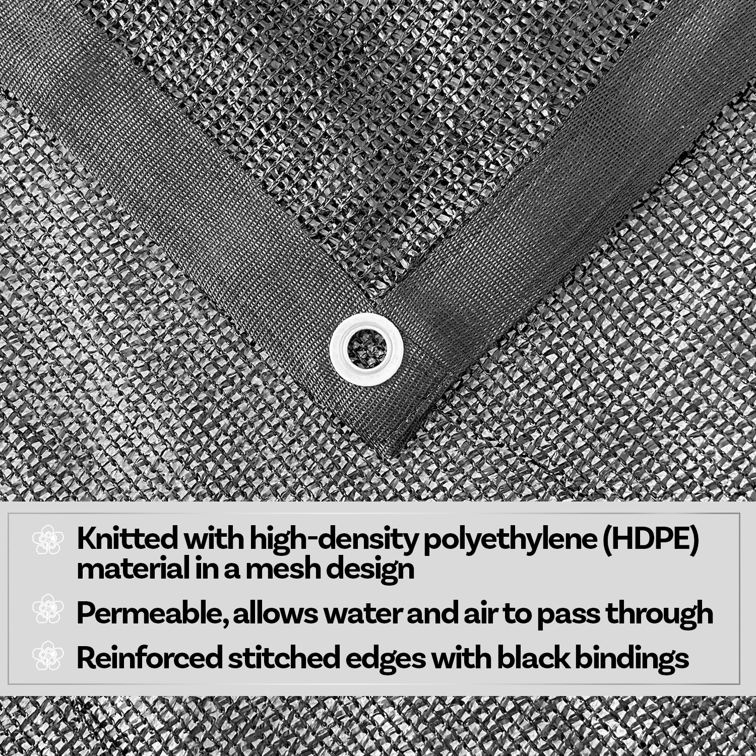 40% UV Block Shade Cloth w/ Grommet Sun Blackout for Plant Cover Greenhouse Barn gallery