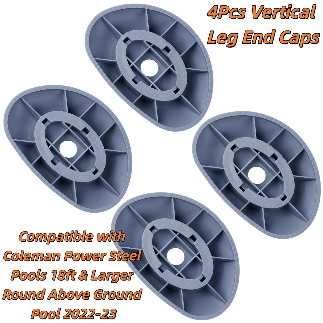 Vertical Leg End Caps For Coleman Power Steel Pools 18ft & Larger Pool 2022-23 gallery