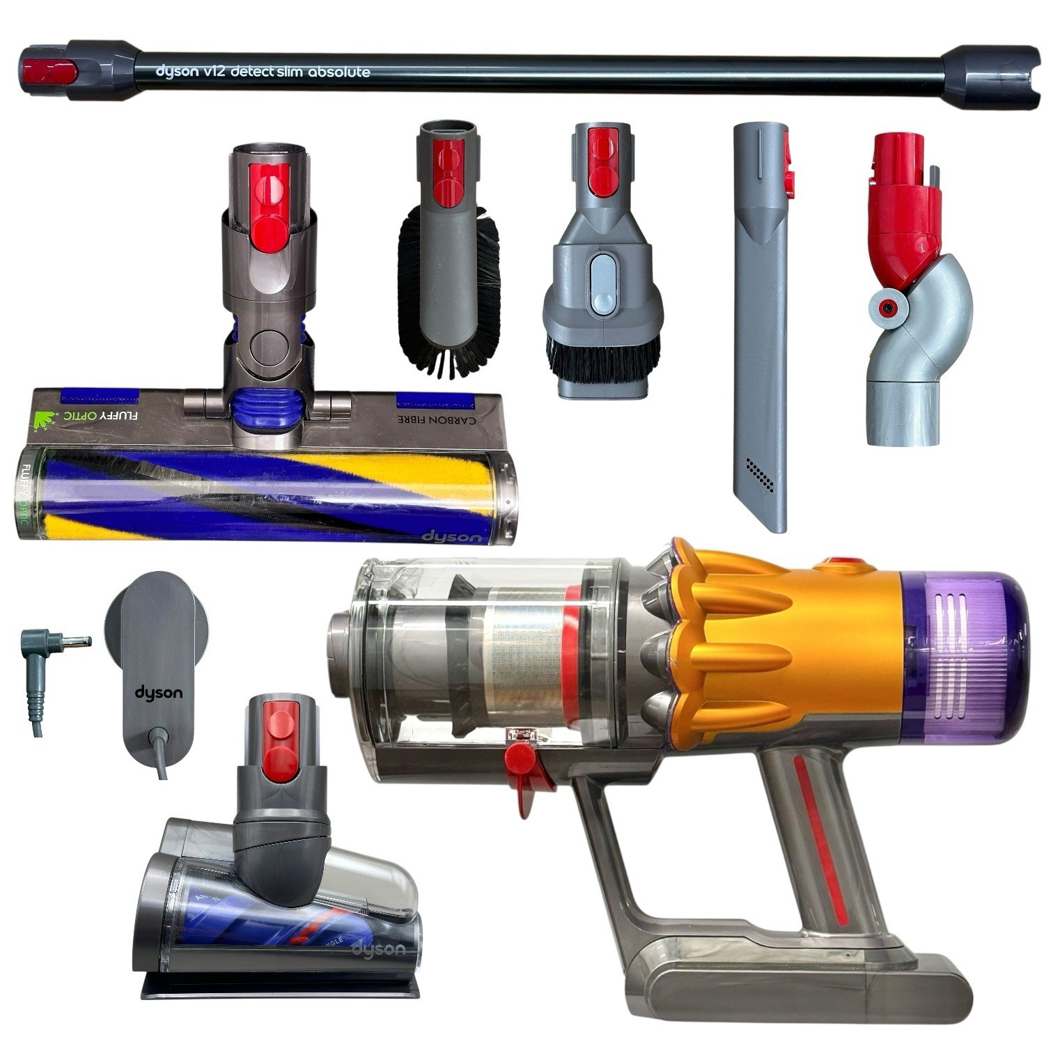 Dyson V12 Detect Slim Absolute Cordless Vacuum Cleaner Excellent Condition gallery