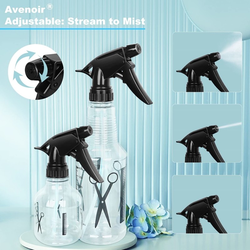 Spray Bottle, 250ml & 500ml Adjustable Spray Storage Container for Hair, Plant gallery