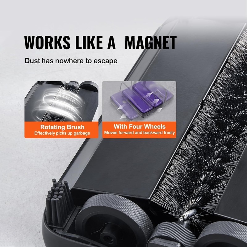 Lightweight Floor Sweeper - Easy to Empty, 6.7 Inch for Hard Floors & Carpets gallery