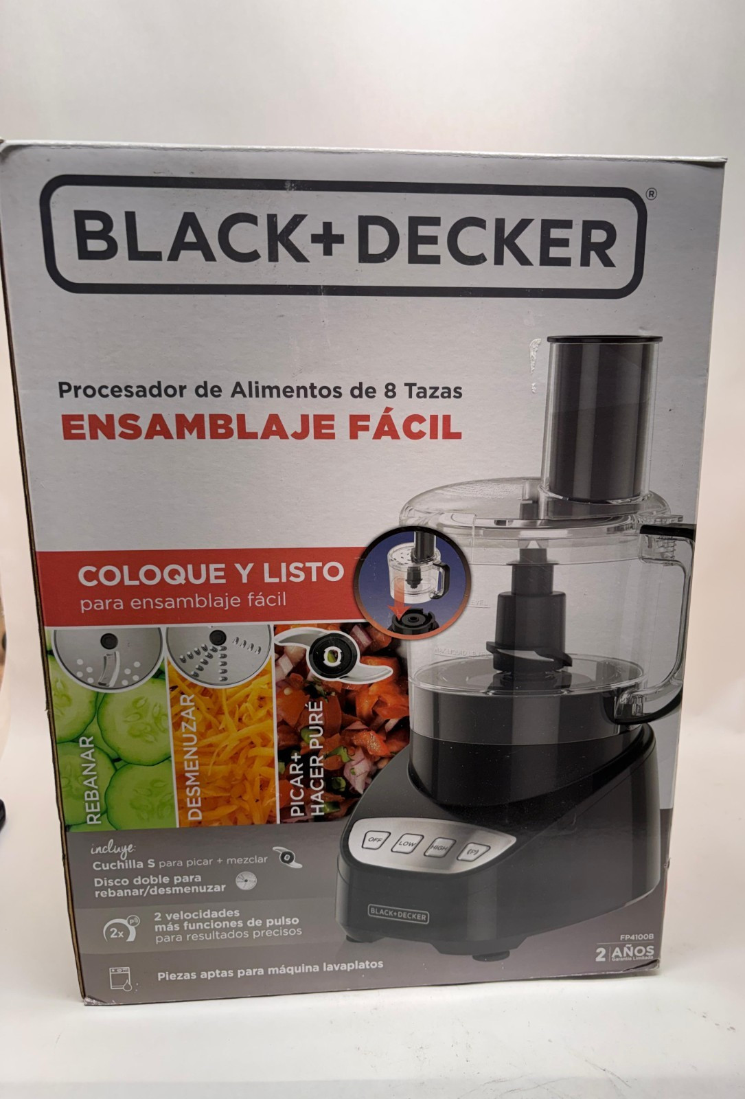 BLACK+DECKER Easy Assembly 8-Cup Food Processor gallery