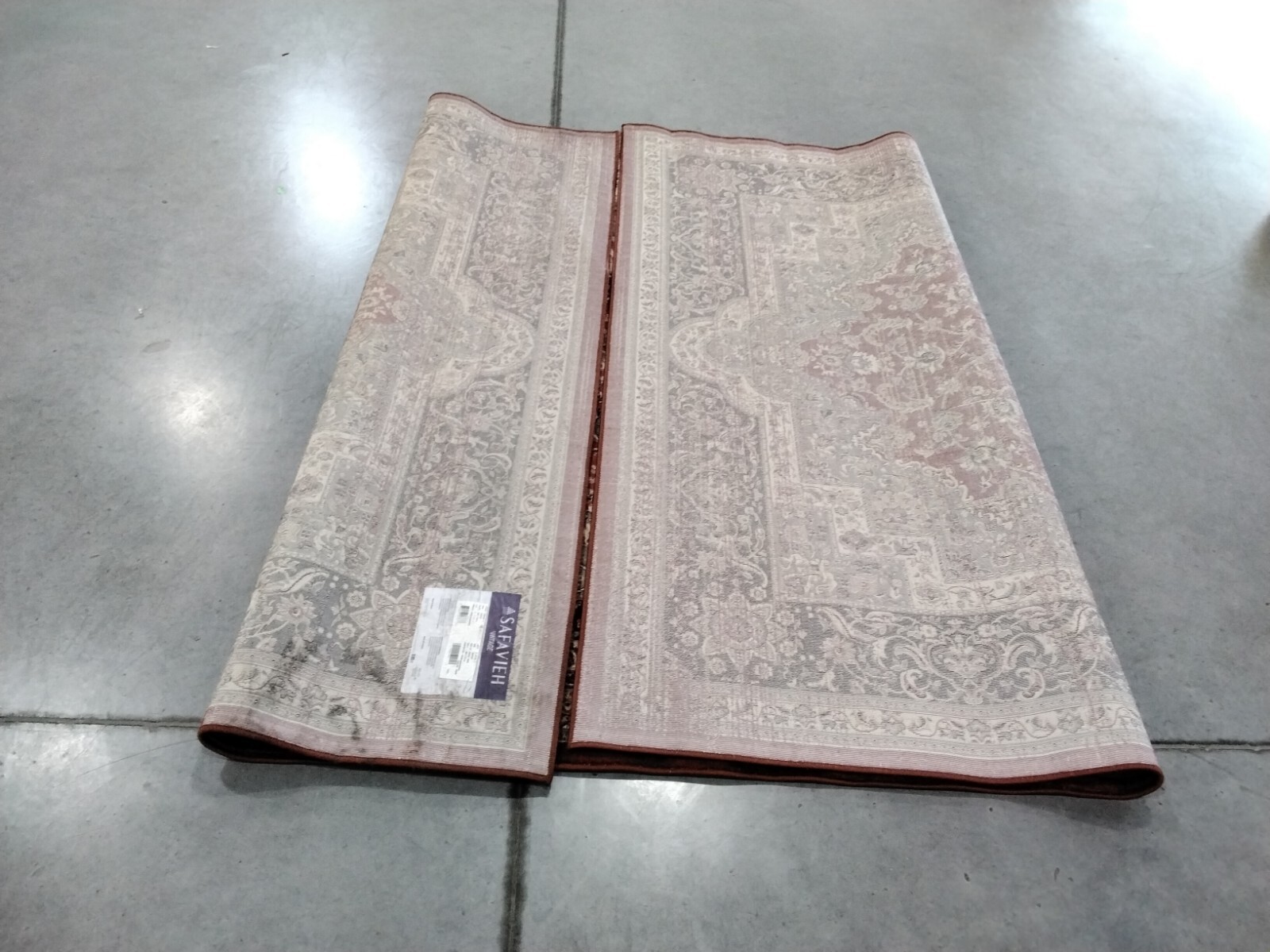 RUST / BLACK 6'-7" X 9'-2" Back Stain Rug, Reduced Price 1172743853 VTG574G-6 gallery