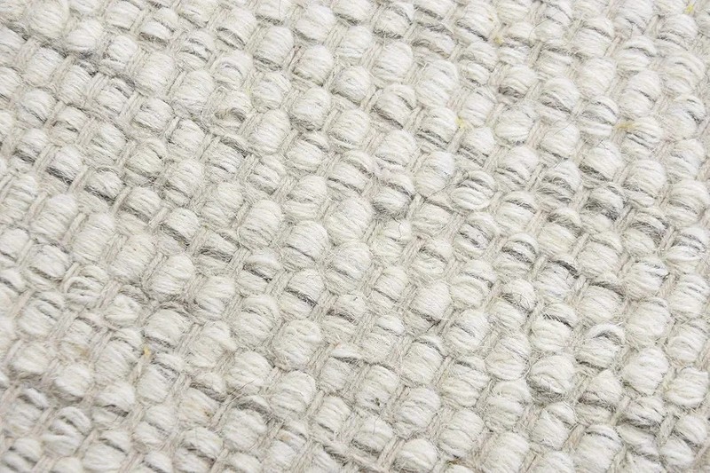 Handwoven Chunky Texture Wool Boho Large Area Rug Scandinavian Modern Design Rug gallery