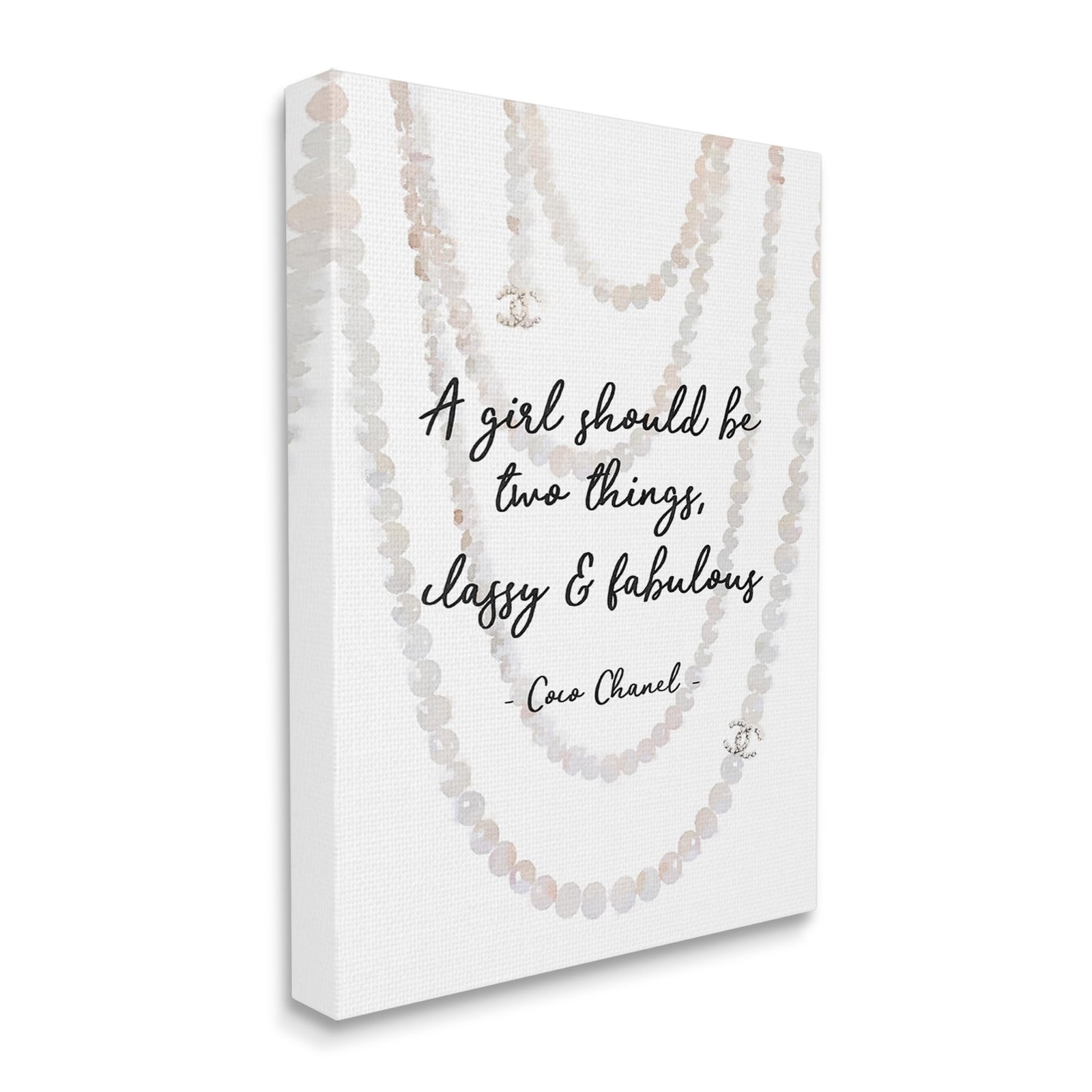 'Classy & Fabulous Fashion Quote', Canvas Art, 16 x 20 Inches, Easy to Hang a... gallery