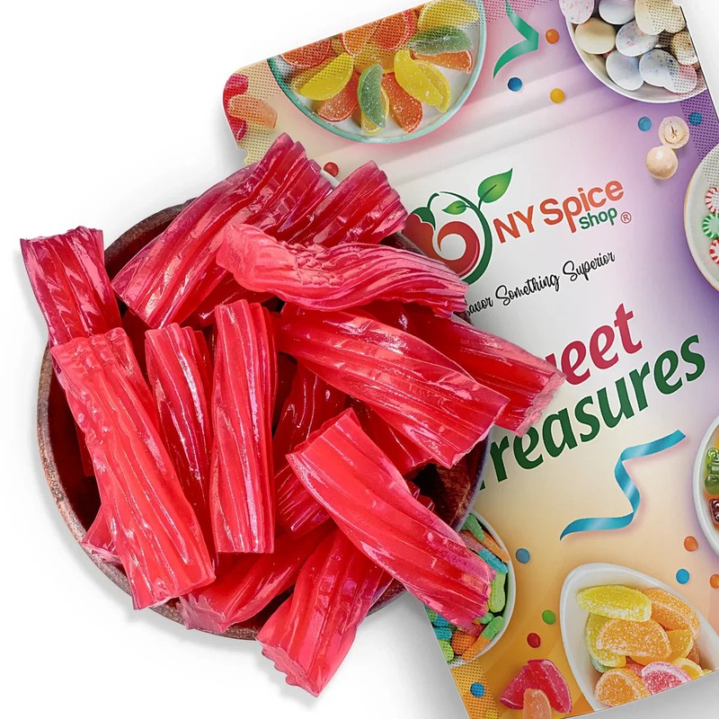 Premium Watermelon Licorice Twists – Jumbo 2" Chewy Candy, Fruity Licorice Candy gallery