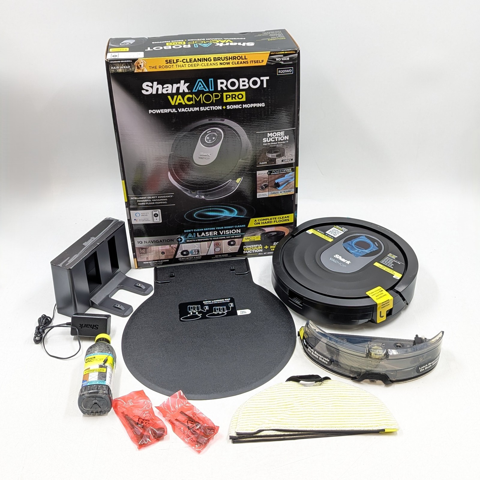 Shark AI Robot Vacmop Pro w/ Self Cleaning Brushroll (RV2001WD) Black gallery