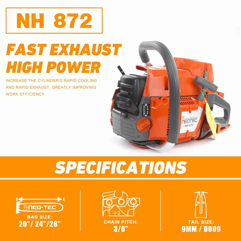 71CC Gasoline Chainsaw Power Head Compatible with Husqvarna 372XP Without Bar gallery