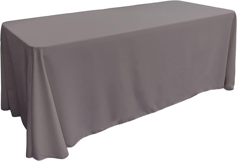 Polyester Poplin Washable Rectangular Tablecloth Stain & Wrinkle Resistant Table gallery