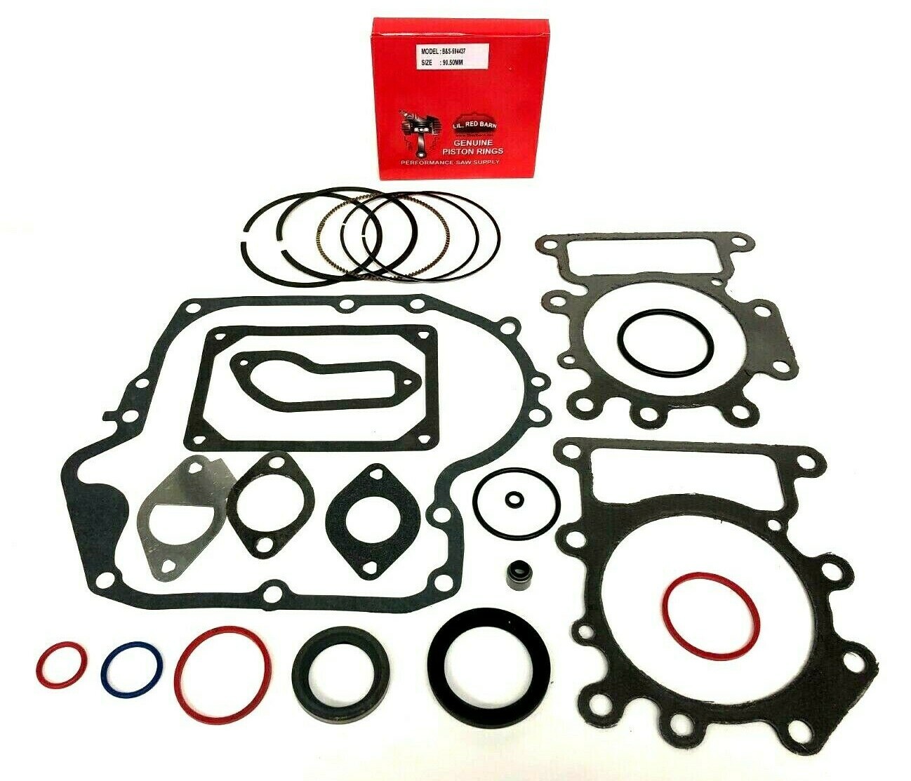 OVERHAUL KIT FITS SOME BRIGGS & STRATTON 16HP, 17HP, 17.5HP, 18HP 594437 RINGS gallery