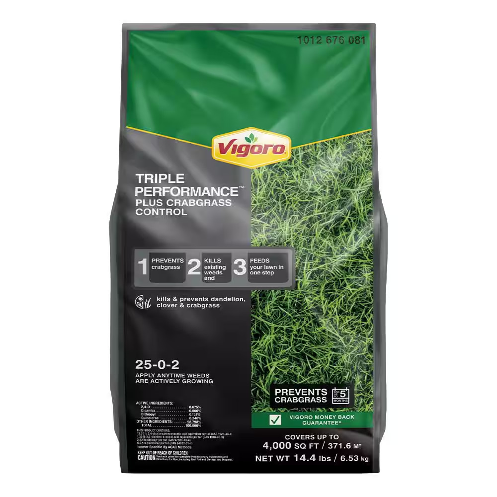 Triple Performance 25-0-2 Lawn Fertilizer with Crabgrass Control 14.4 Lb. 4M gallery