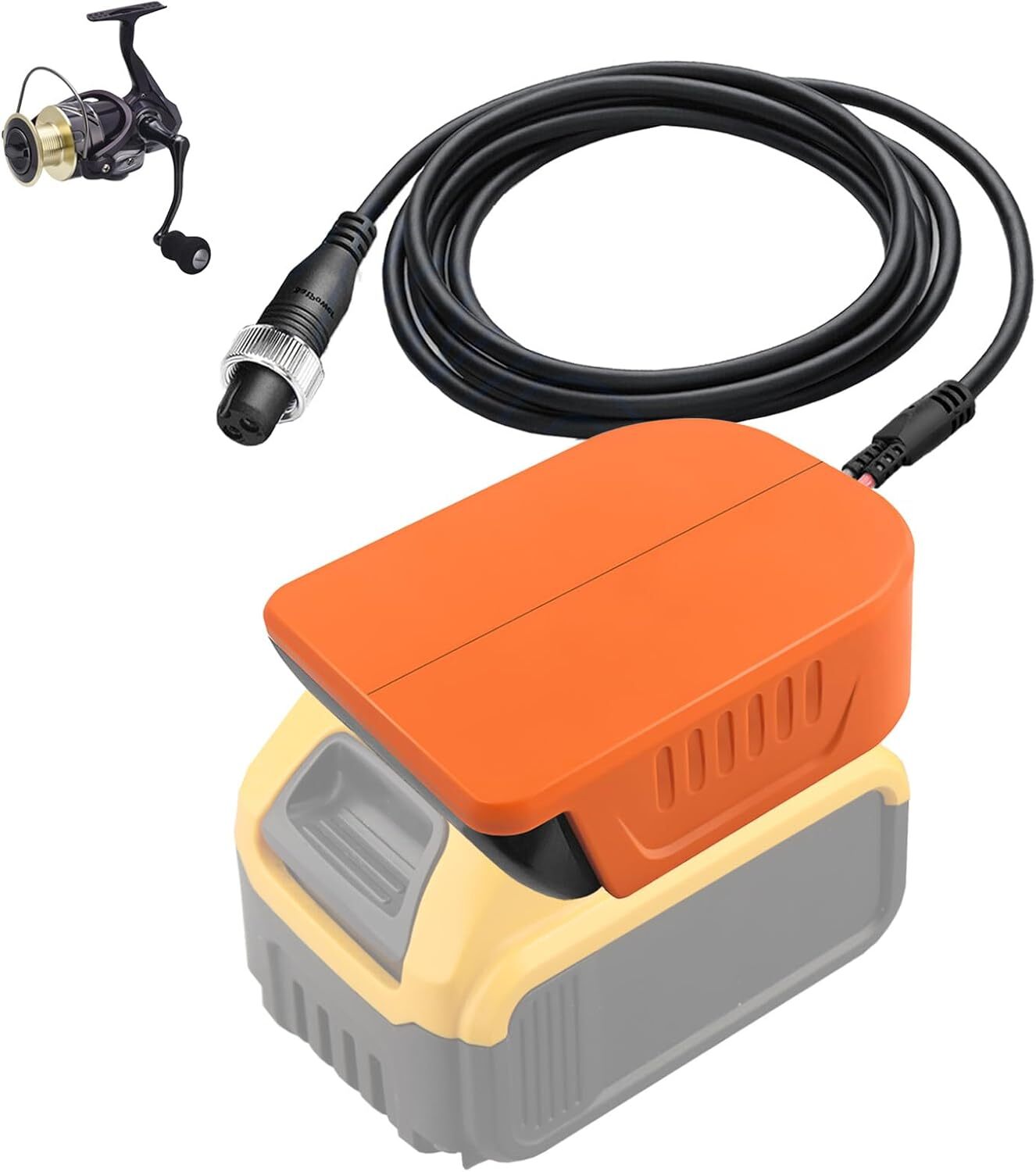 Electric Fishing Reel Battery Adapter for Dewalt 20V Battery Charger for Shimano gallery