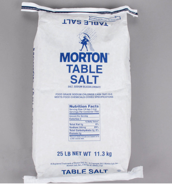 Morton All-Purpose Non-Iodized Table Salt 25-lbs gallery