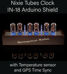 IN-18 NIXIE Tubes Clock Divergence Meter GPS Sync 12/24H FREE Shipping 3-5Days