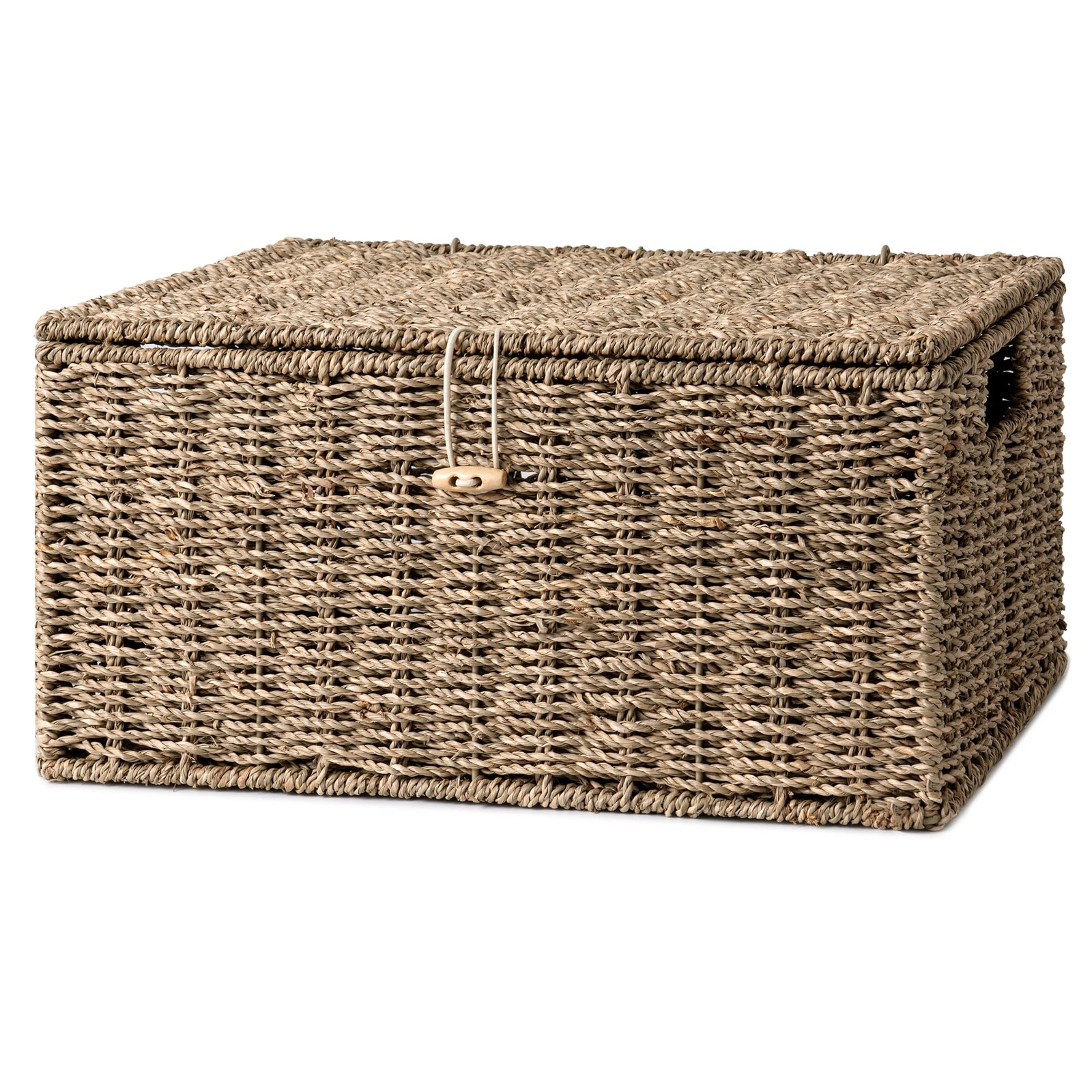 Seagrass Wicker Baskets for Organizing Large Wicker Basket with Lid Decorativ gallery