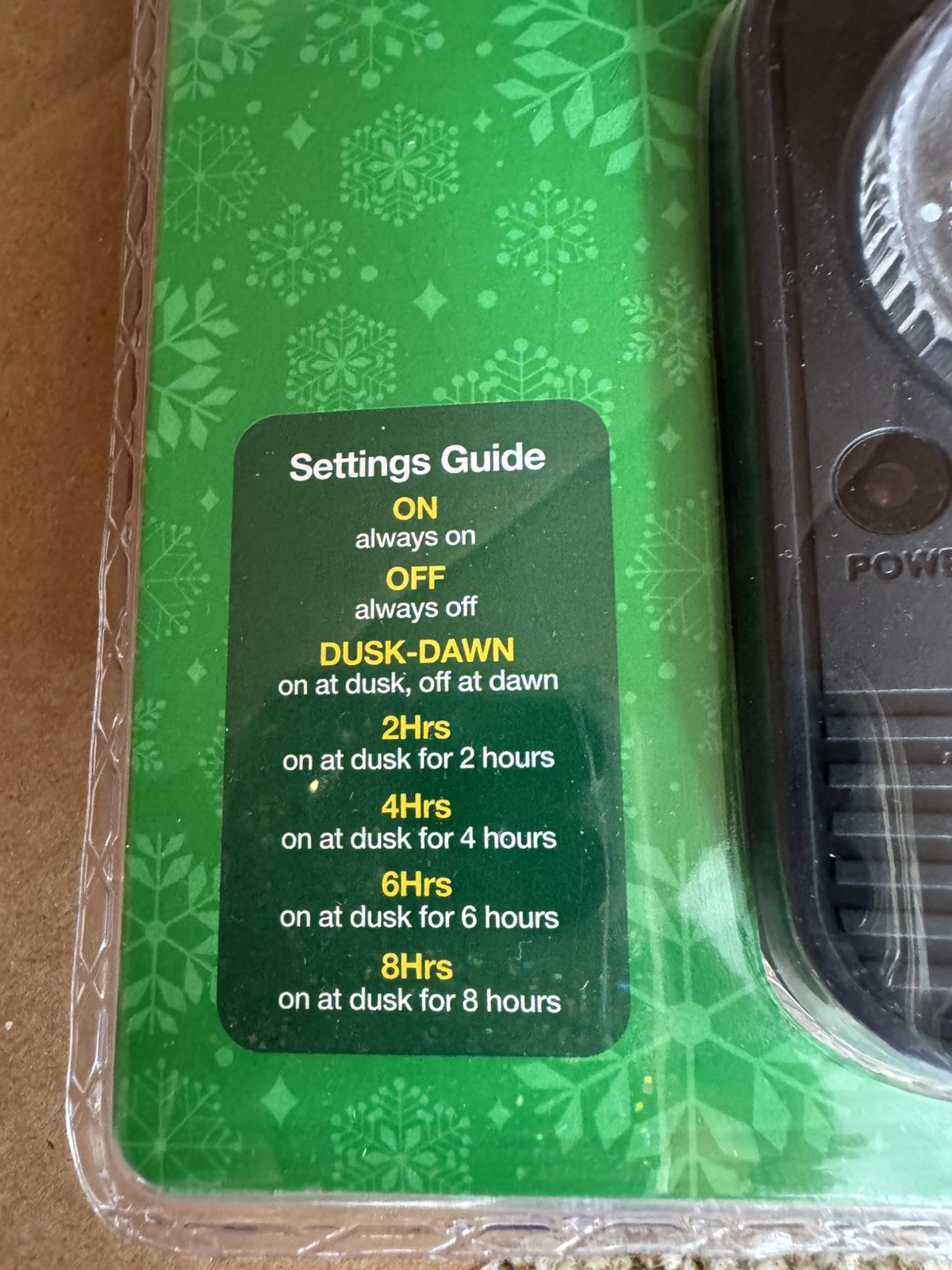 Merry Brite Mechanical Timer All Weather outdoor 2-8 Hours setting options New gallery