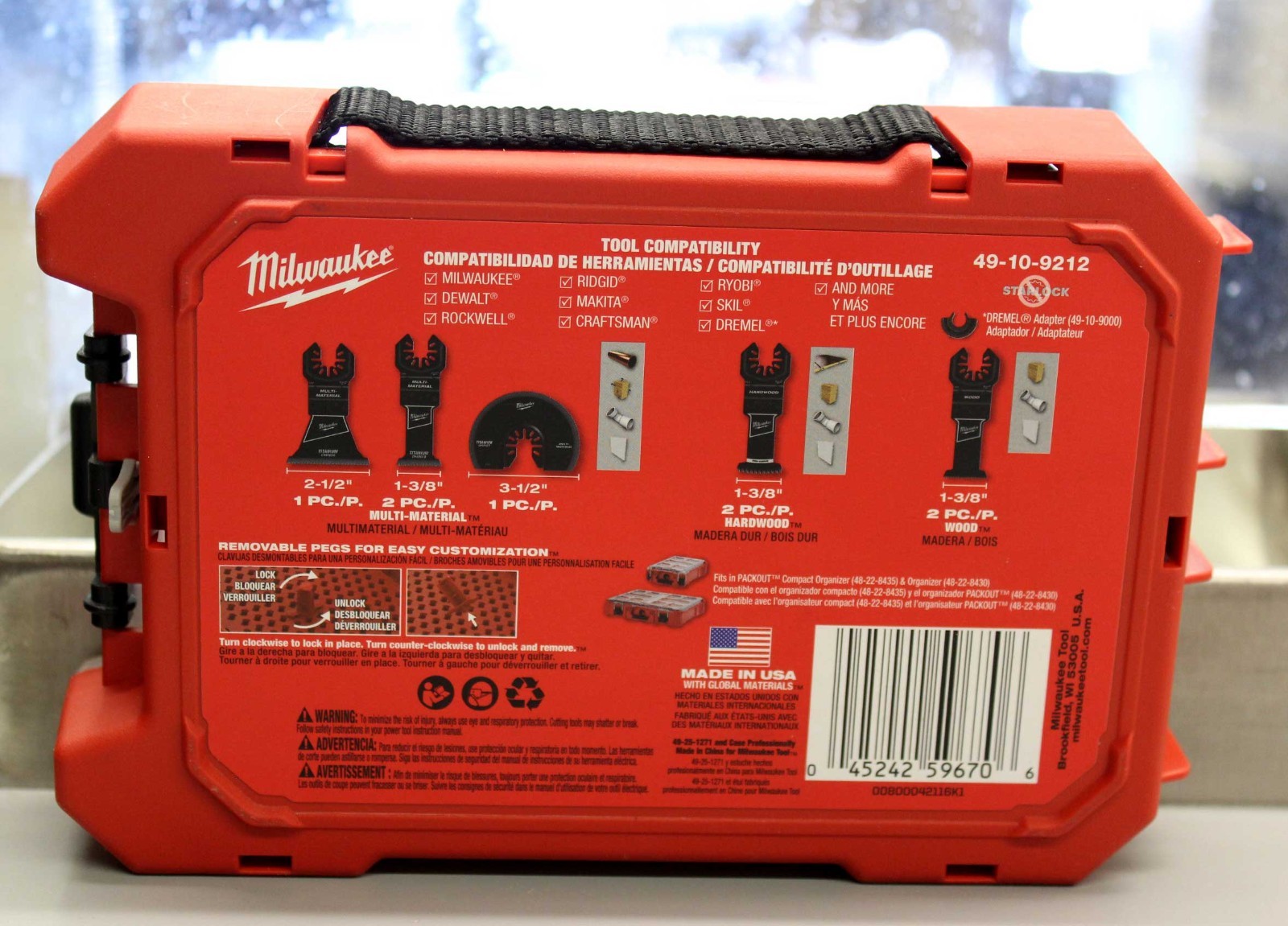 Milwaukee Universal Fit OPEN-LOK™ 8-Piece Oscillating Multi Tool Kit 49-10-9212 gallery
