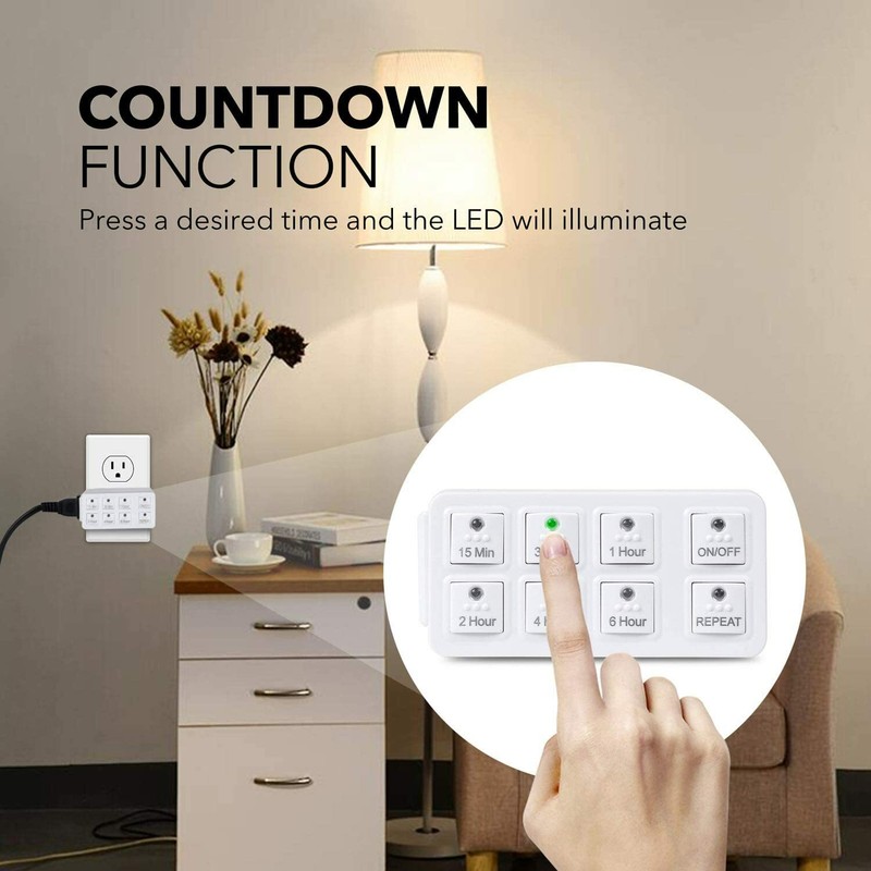 BN-LINK Smart Digital Countdown Timer with Repeat Function Shut Off Touch Button gallery