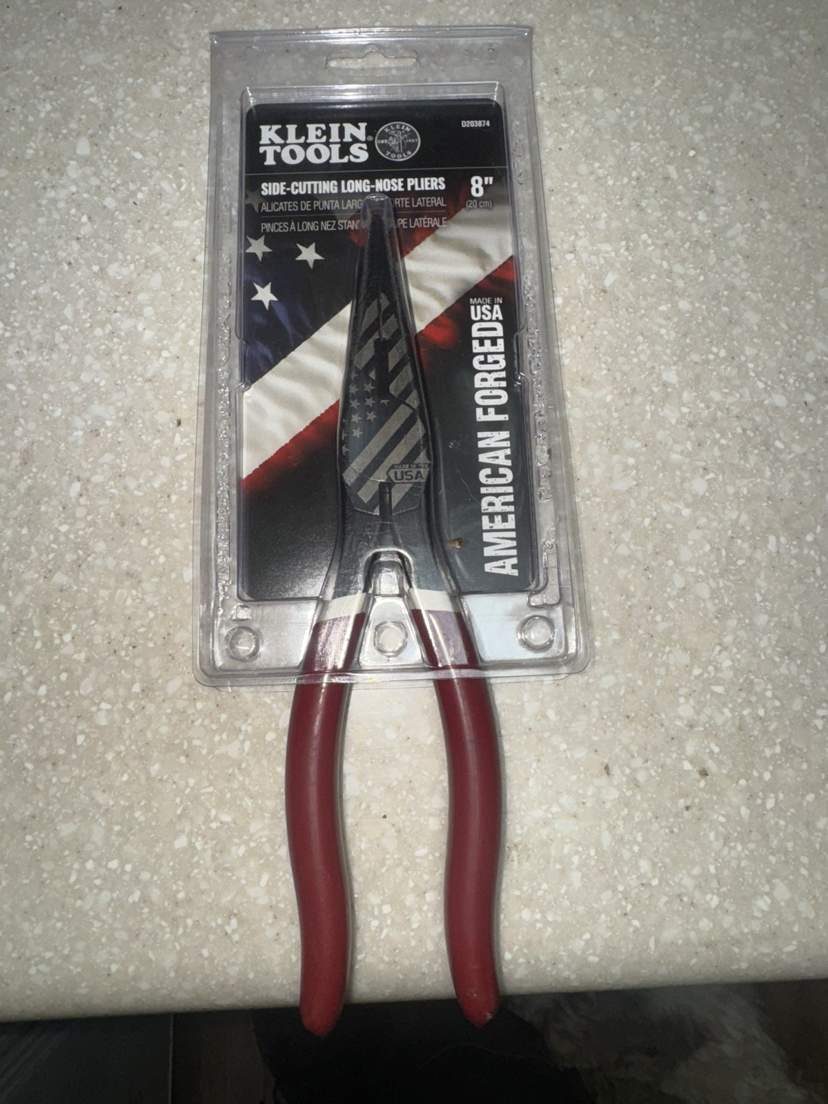 Klein Tools American Forged Side-Cutting Long Nose Pliers D203875 gallery