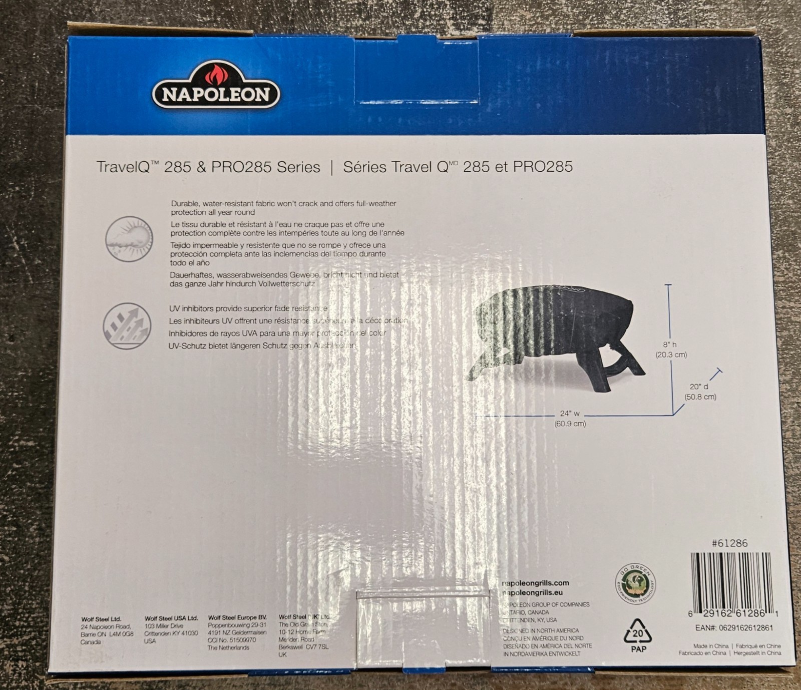 Napolean TravelQ 285 & Pro 285 cover gallery