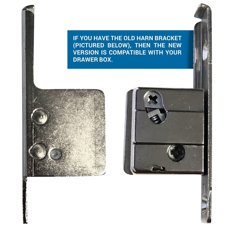 Harn Impaz Drawer Box Slide Runner Left / Right Clip on Screw on Fixing Bracket gallery