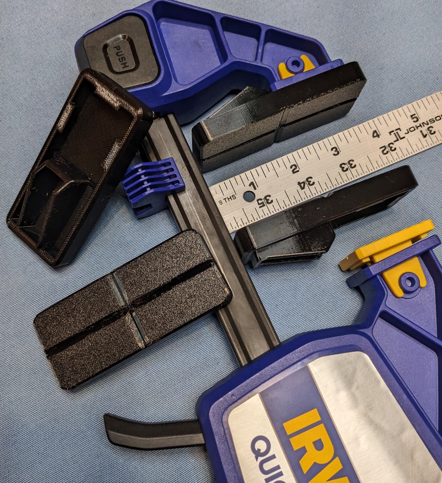 Irwin Replacement Quick Grip Jaw Pads for Heavy-Duty 600 lb Bar Clamps (2 pack) gallery